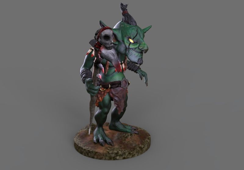Práctica Goblin en ZBrush. Actualización con mejoras (2021) 3