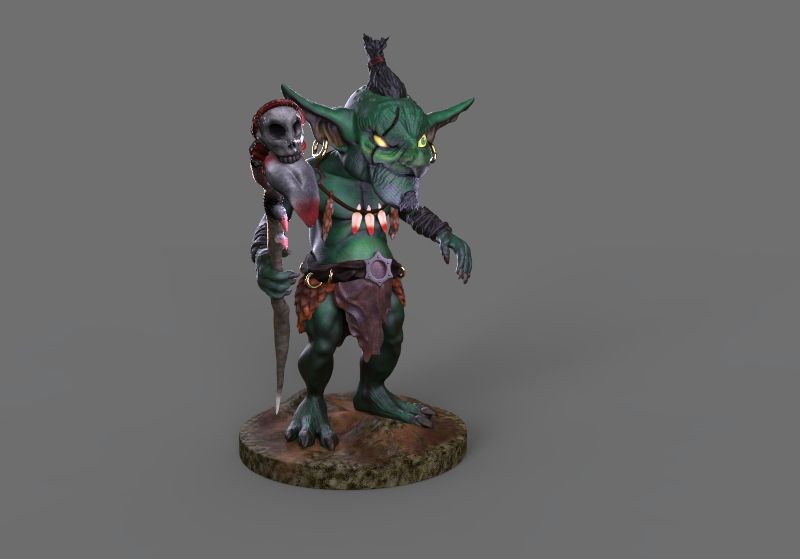 Práctica Goblin en ZBrush. Actualización con mejoras (2021) 4