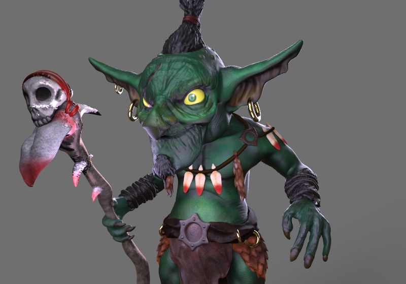 Práctica Goblin en ZBrush. Actualización con mejoras (2021) 5