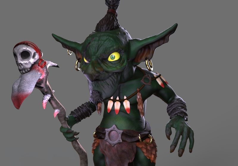 Práctica Goblin en ZBrush. Actualización con mejoras (2021) 6