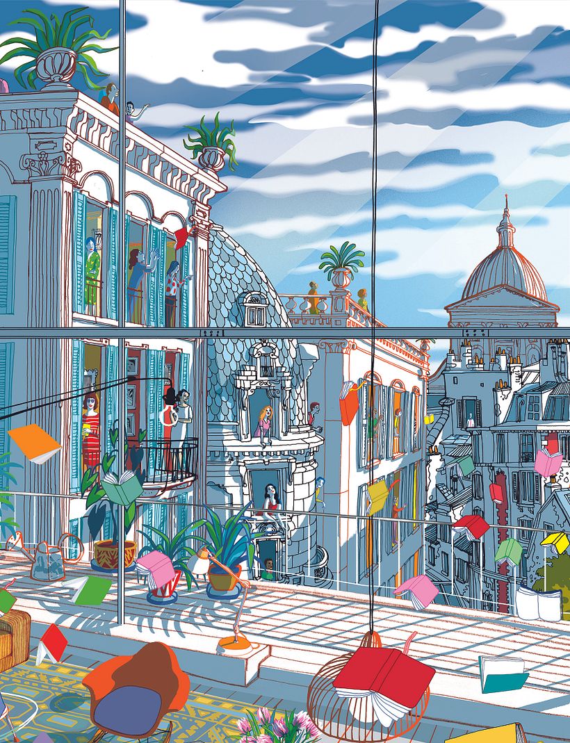 Detail of the City and the terrace