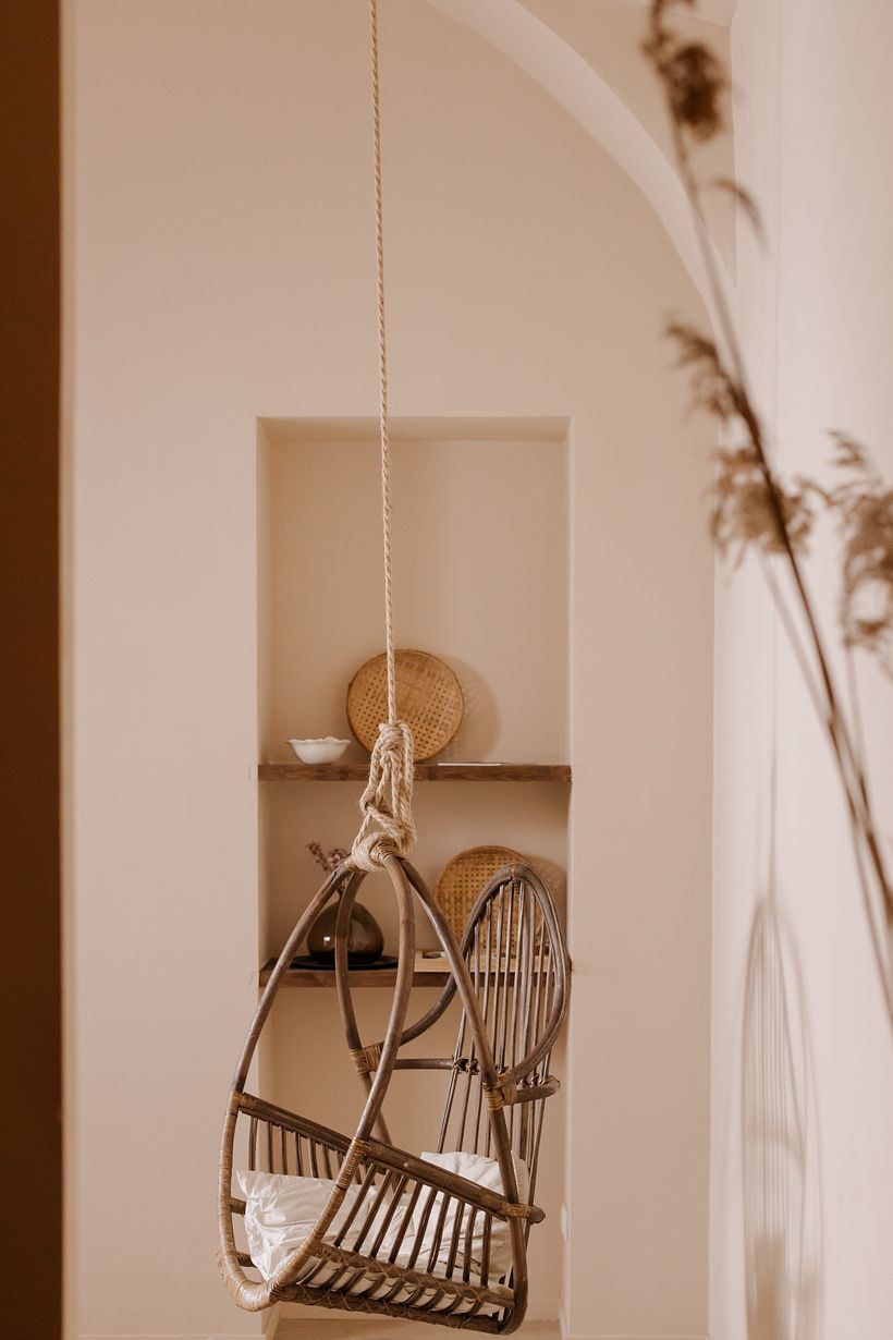 Neutral tones are typical of a Wabi-Sabi interior.