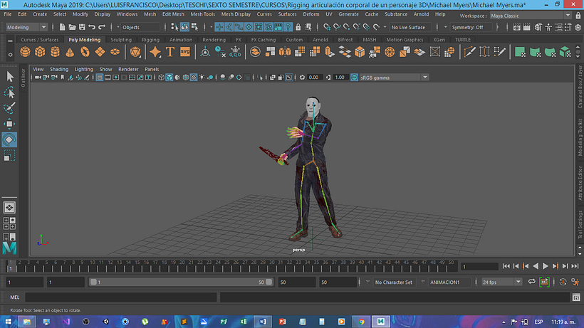Mi Proyecto del curso: Rigging: articulación corporal de un personaje 3D  4