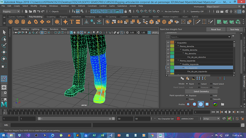 Mi Proyecto del curso: Rigging: articulación corporal de un personaje 3D  5