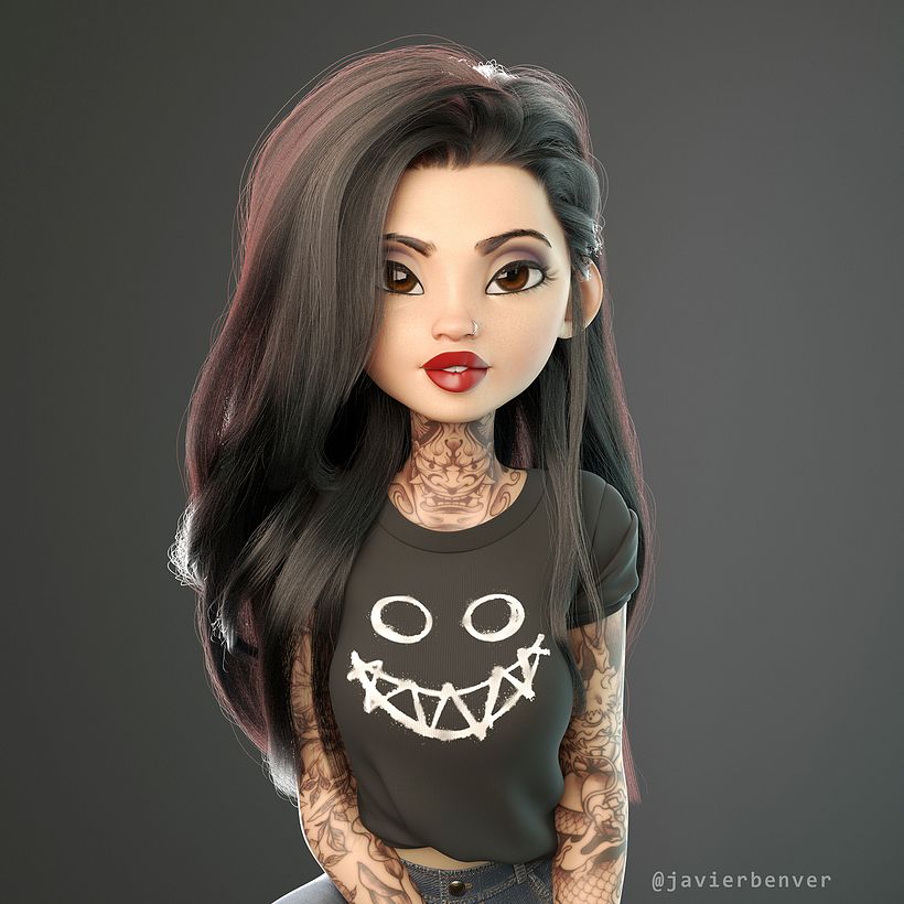Pequena variação no cabelo