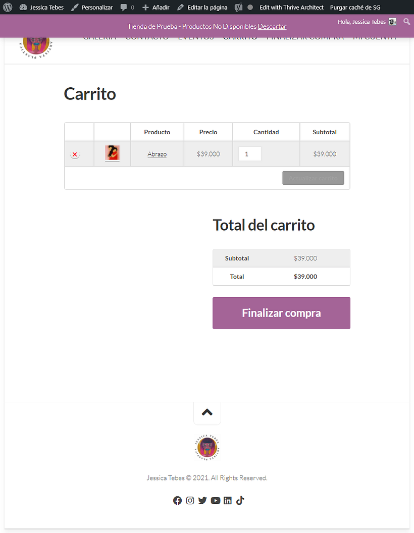 Mi Proyecto del curso: Creación de una tienda online en WordPress 2