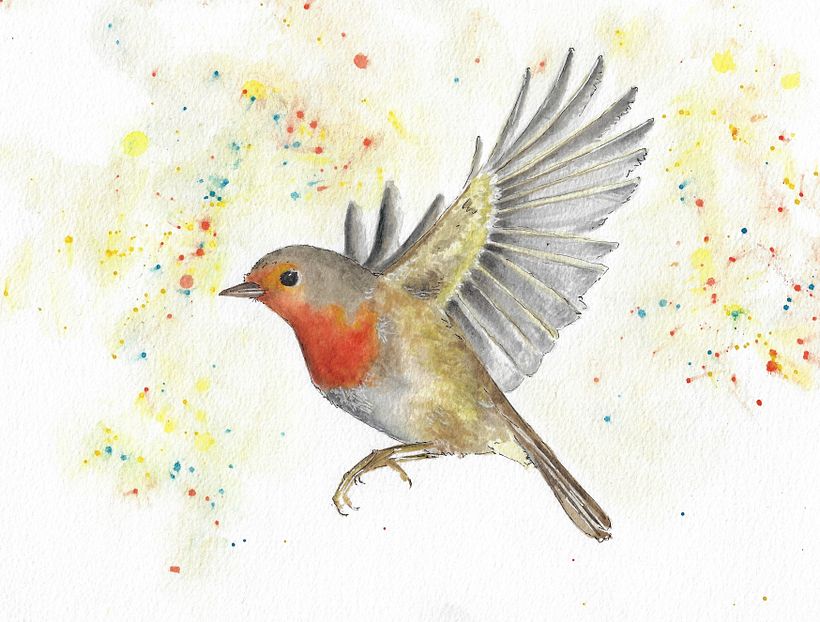 My project in Artistic Watercolor Techniques for Illustrating Birds course 3