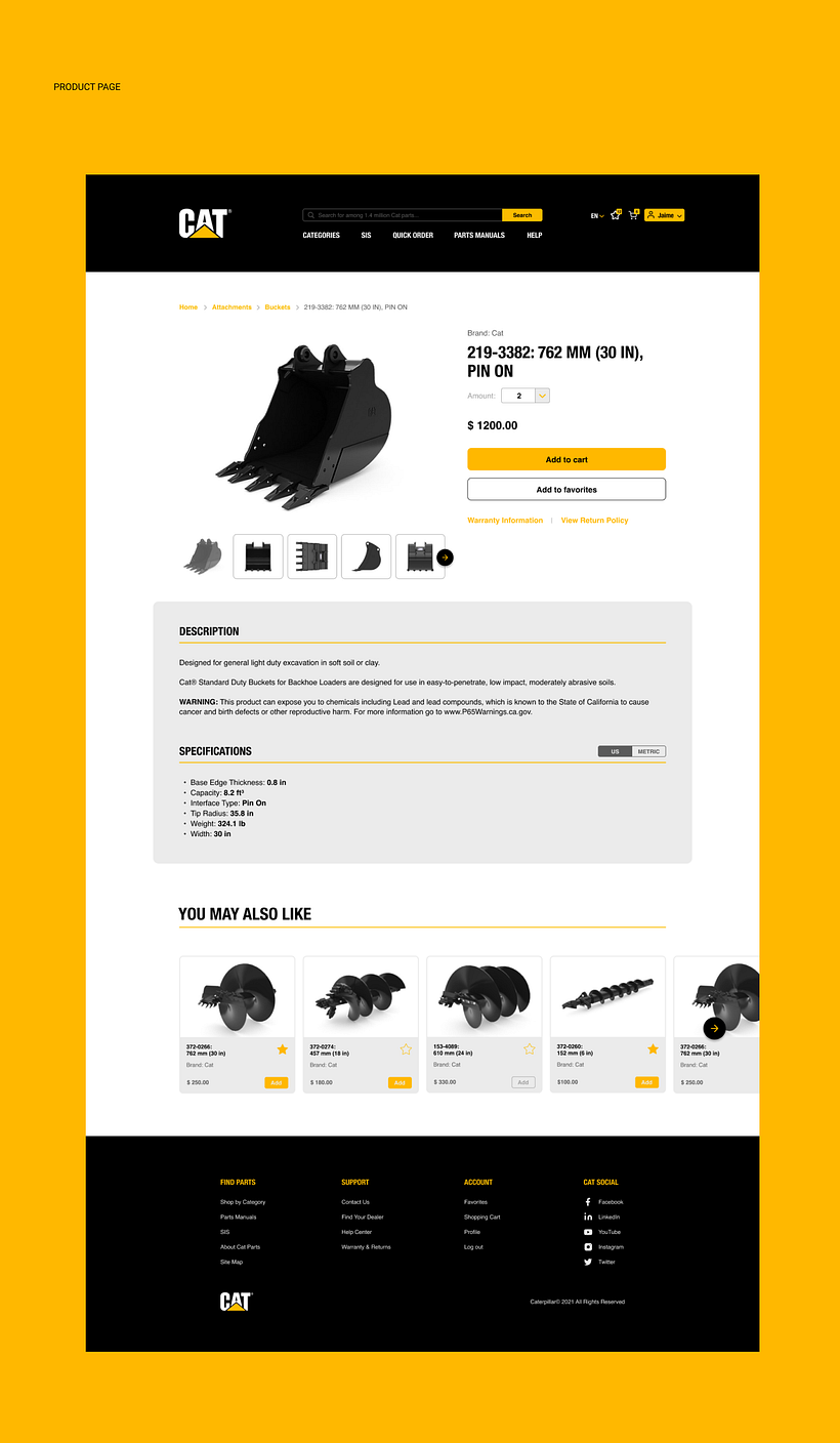 Parts Cat Redesign - UI Project 7