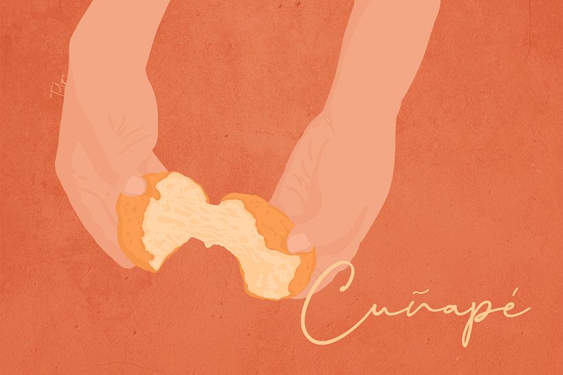 Borrador de una ilustración luz y sombra para un negocio de emprendimiento.