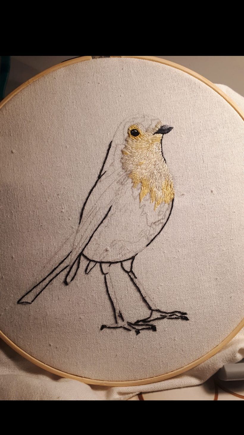 Mi Proyecto del curso: Pintar con hilo: técnicas de ilustración textil 4