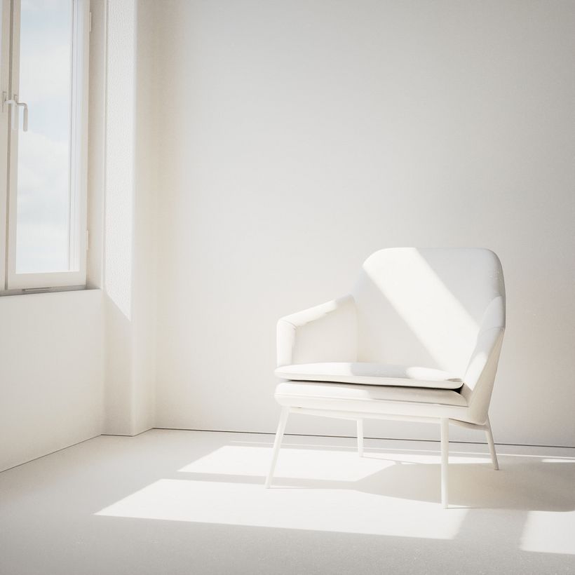 Clay model, de estudio de iluminación. Renderizado en GPU a 2500 samples