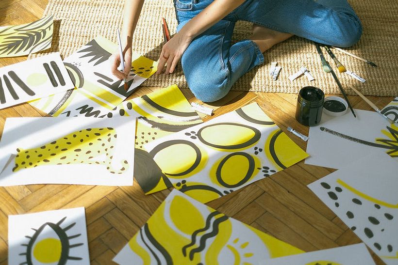 Conserva todo lo que utilices durante el proceso creativo.
