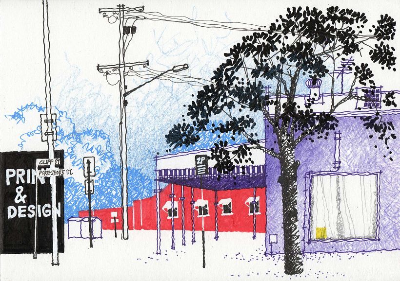 Dibujos con la Urban Sketchers Brisbane.