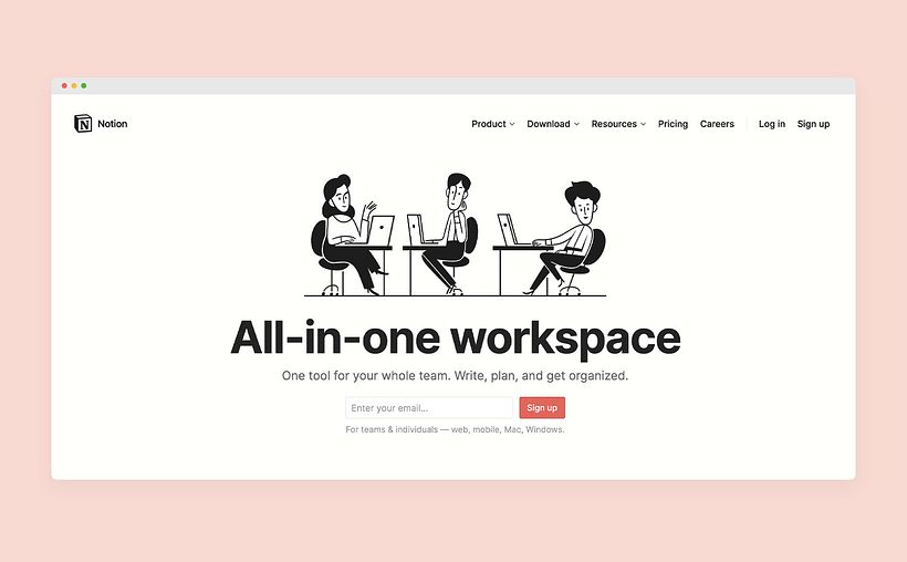 Notion es una herramienta para organizar la información.