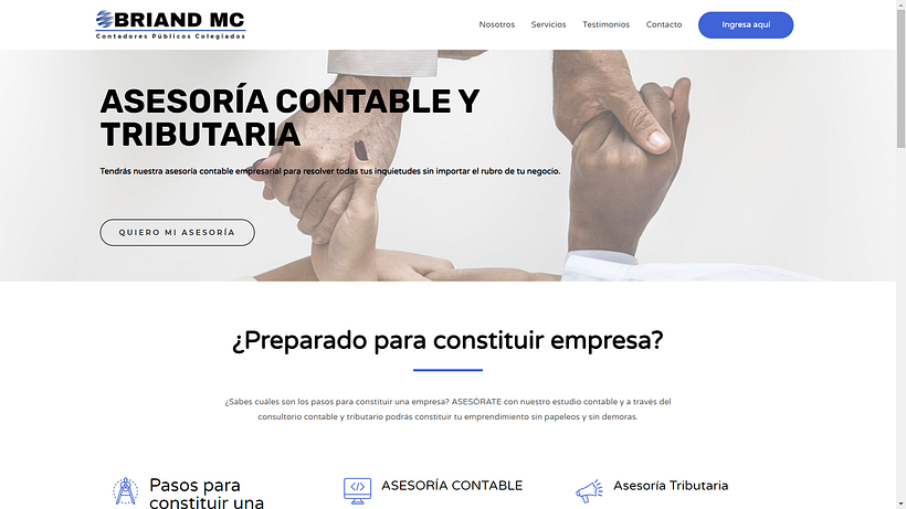 Desarrollo de sitio web para Estudio Contable 2