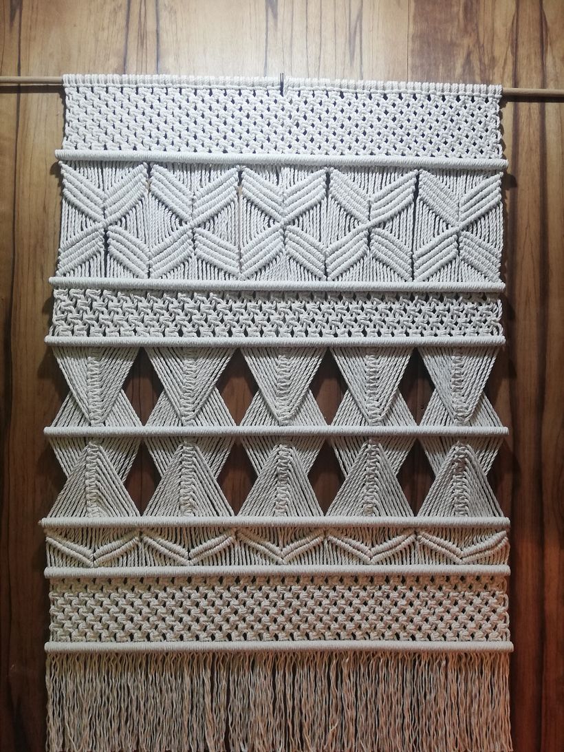 Mi Proyecto del curso: Macramé: nudos básicos y complejos  3