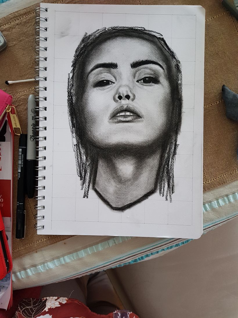 My project in Artistic Charcoal Portraiture: Creating Atmosphere course 1
