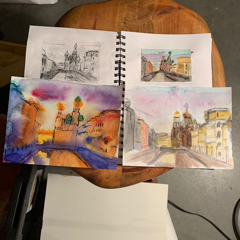 My project in Artistic Watercolor Sketching: Dare to Express Your Ideas course 3