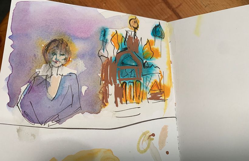 My project in Artistic Watercolor Sketching: Dare to Express Your Ideas course 5