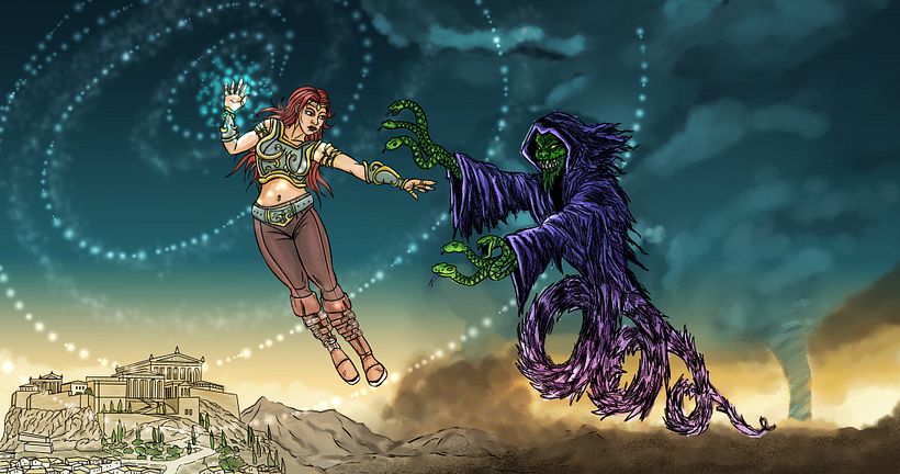Goddess against evil