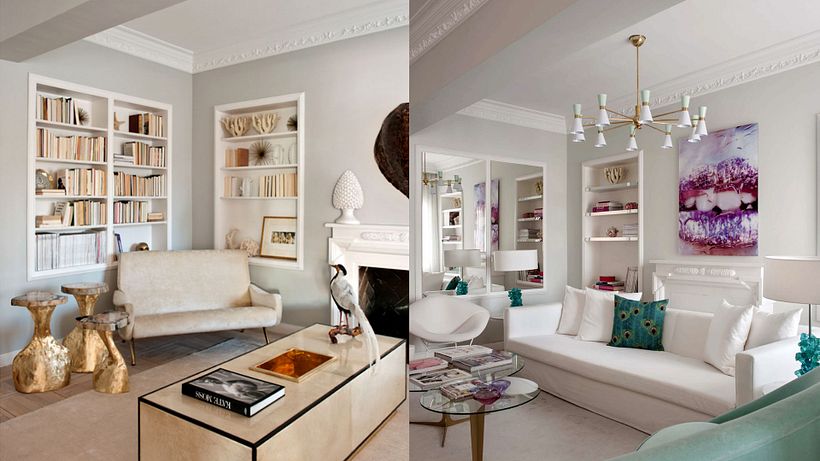 Con el salón hizo lo mismo para crear espacios confortables y a la vez distintos.