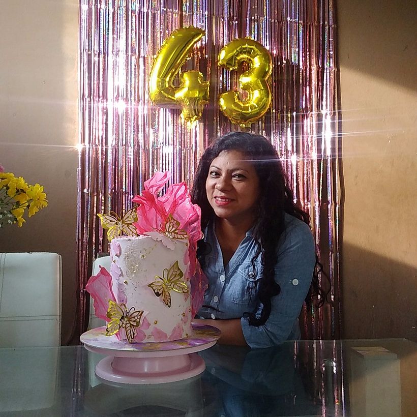 Utilice lo aprendido en mi pastel de cumpleaños.