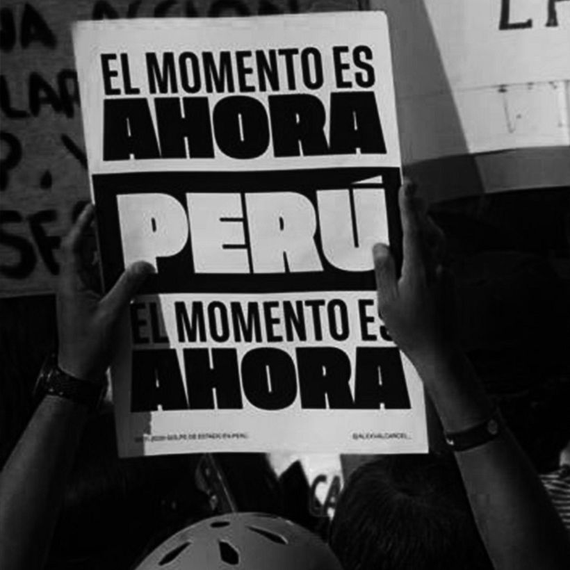 'O benim başkanım değil' (Peru'daki 14 Kasım protestosuna ait posterler) 13