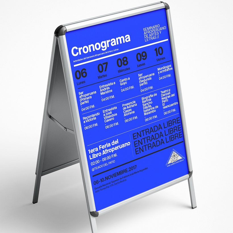 Programación del evento + Stand