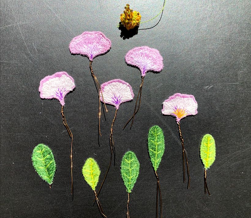 Mi Proyecto del curso: Bordado stumpwork: crea adornos en 3D 4