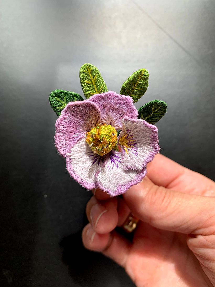 Mi Proyecto del curso: Bordado stumpwork: crea adornos en 3D 6