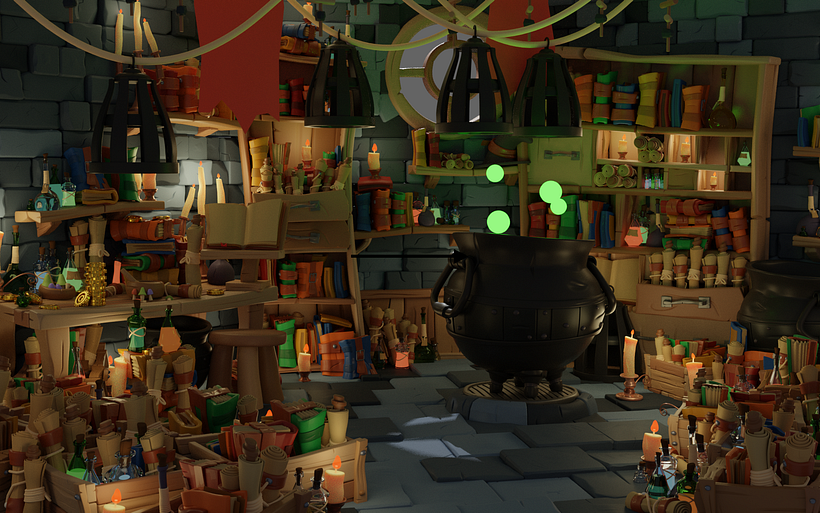 My project in Creation of 3D Scenes from Scratch in Maya course 4