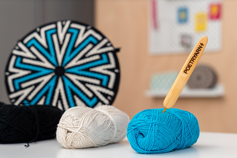 En el tapestry circular, aplicarás los puntos básicos de crochet.