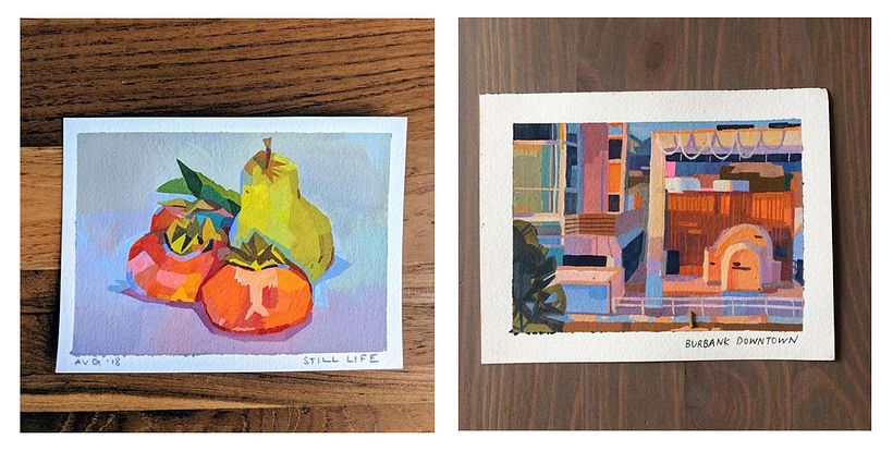 Gouache Paintings 9