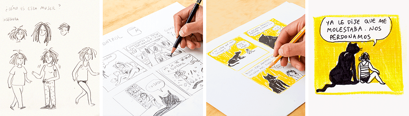 Sol Díaz Castillo teaches how to express your ideas on comic strips.