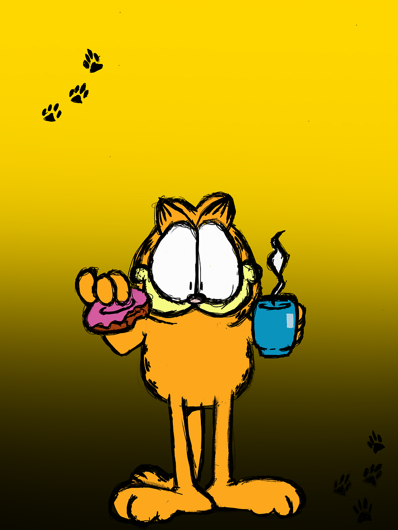 Garfield comilão 