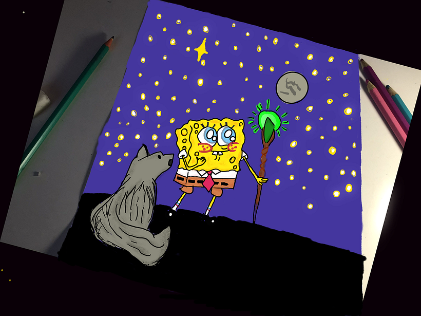Bob Esponja paixão pela lua 
