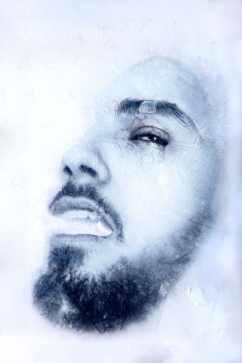 frozen man