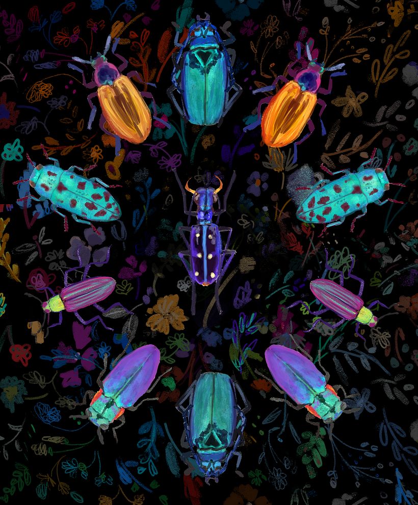 My project in Scientific Illustration for Pattern Design course 3