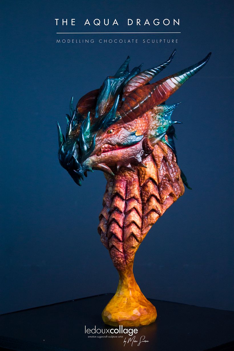 Escultura en chocolate de un dragón - Skulptur