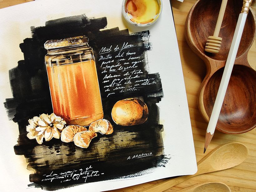 Cuando Alicia descubrió la combinación de naranja y miel, lo plasmó en su diario y en su Instagram.