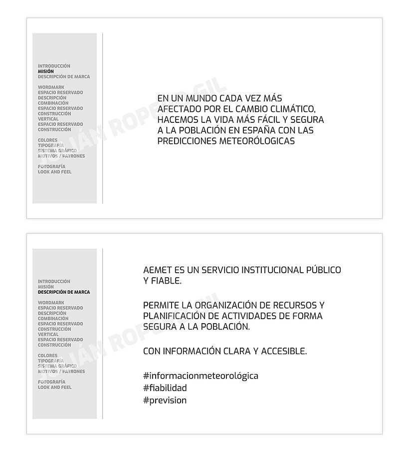 Dirección de arte para branding visual creativo: AEMET (Agencia Estatal de Meteorología) 1