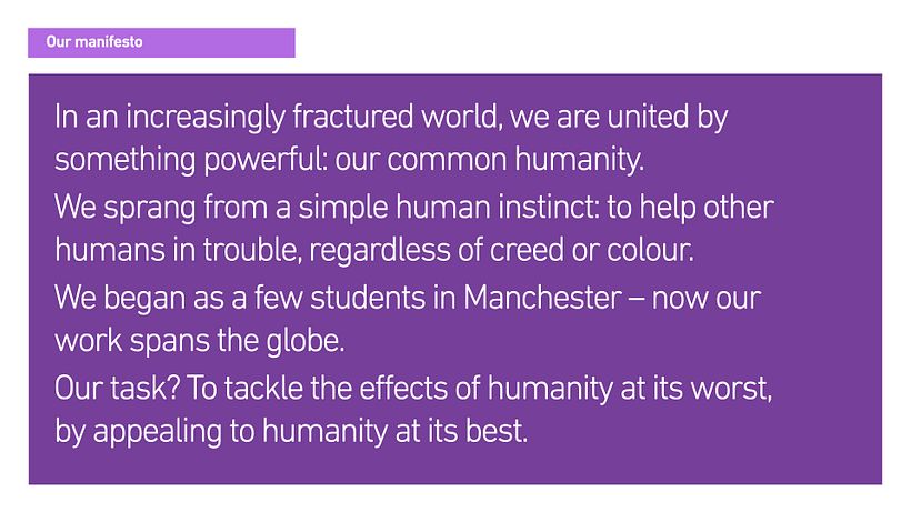 Here's their core brand manifesto - it helps that they have a fantastic name!