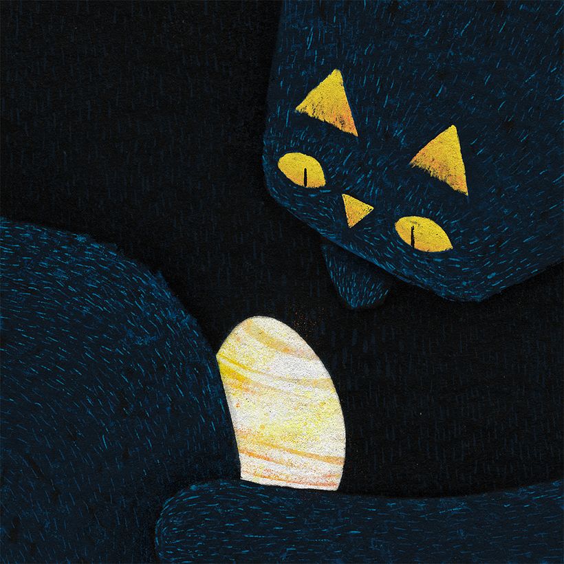 The Story of A Seagull and The Cat Who Taught Her To Fly - Traditional illustration