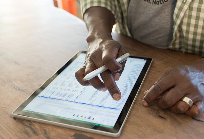 Puedes acceder a Excel desde tu iPad.