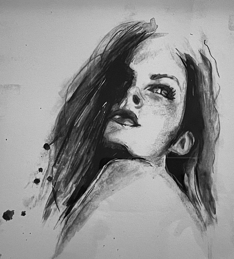 My project in Artistic Charcoal Portraiture: Creating Atmosphere course 4