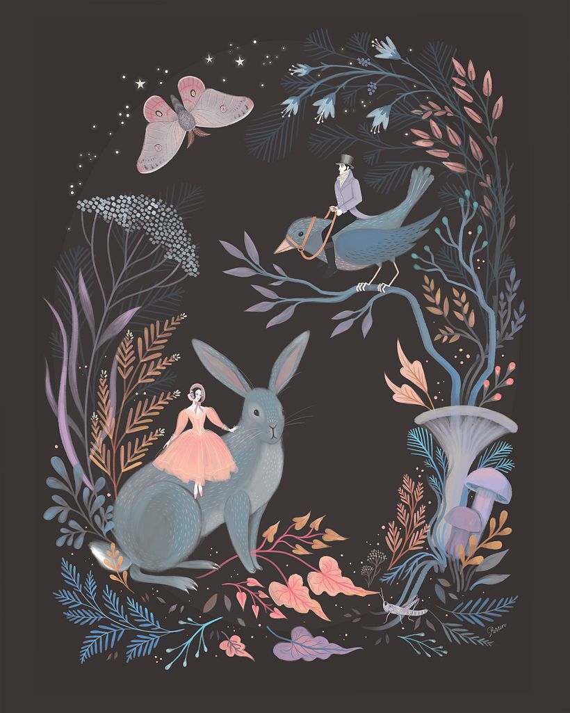 Tiny Riders - Illustrazione tradizionale