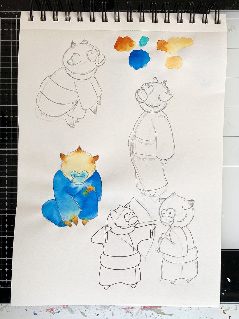 Playing around with color. And more poses.