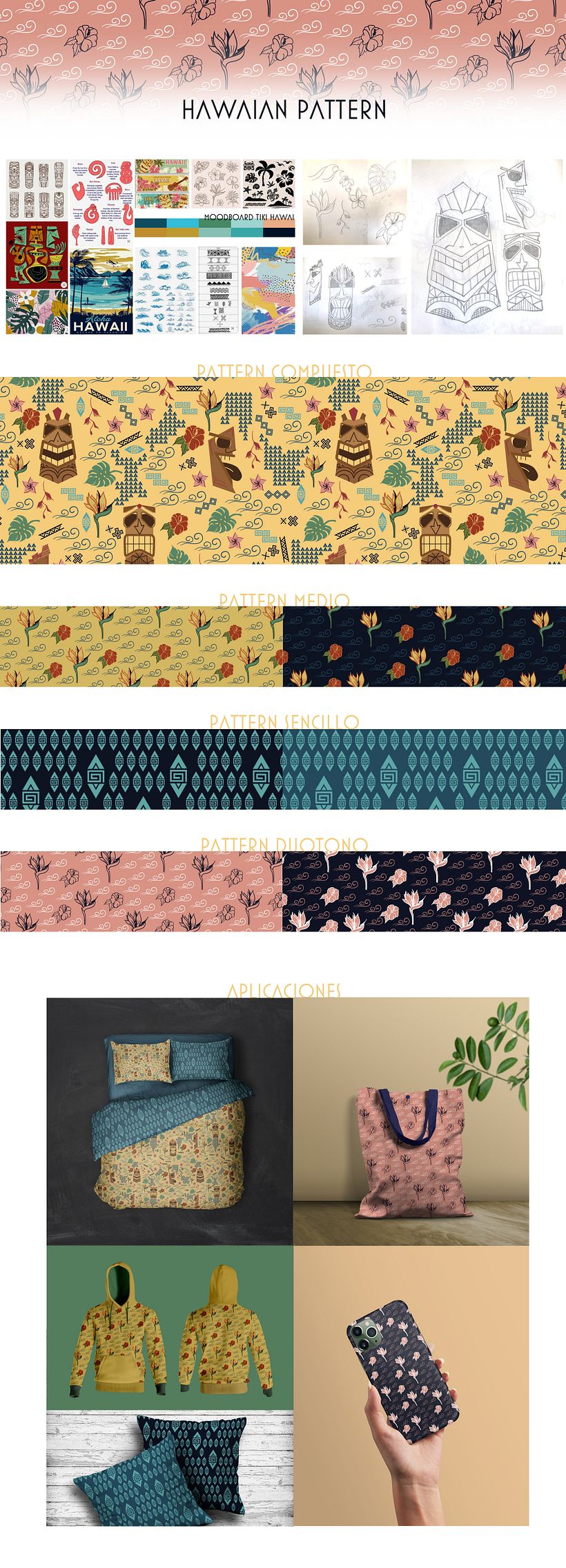 Hawaian Pattern: Curso estampación 1