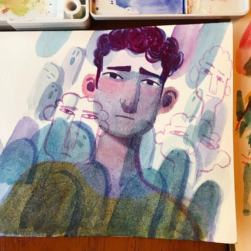 I always have a sketchbook on me 5