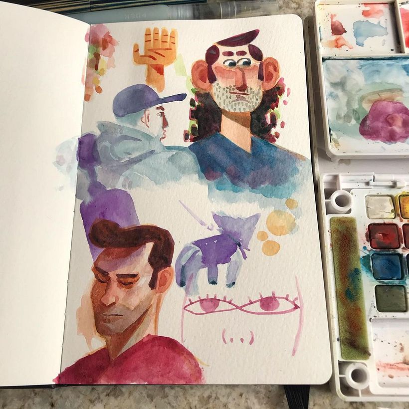 I always have a sketchbook on me 10